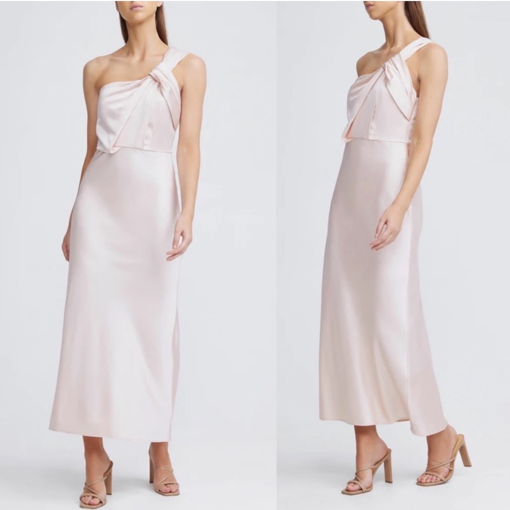 Significant Other Macy‎ One Should Satin Dress Blush 6